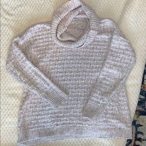 Cowl neck knit sweater